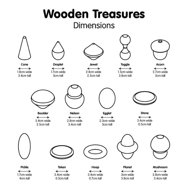 TickiT Wooden Treasures Taster Set